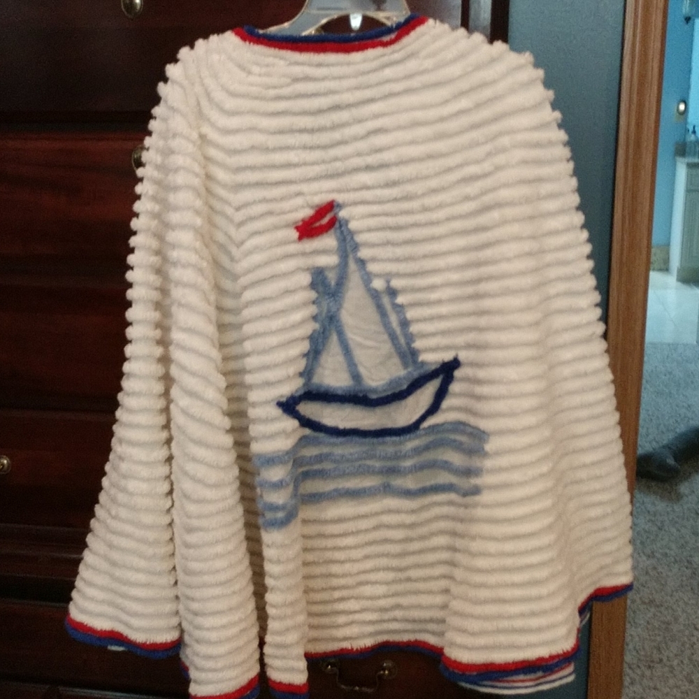 Vintage chenille cape